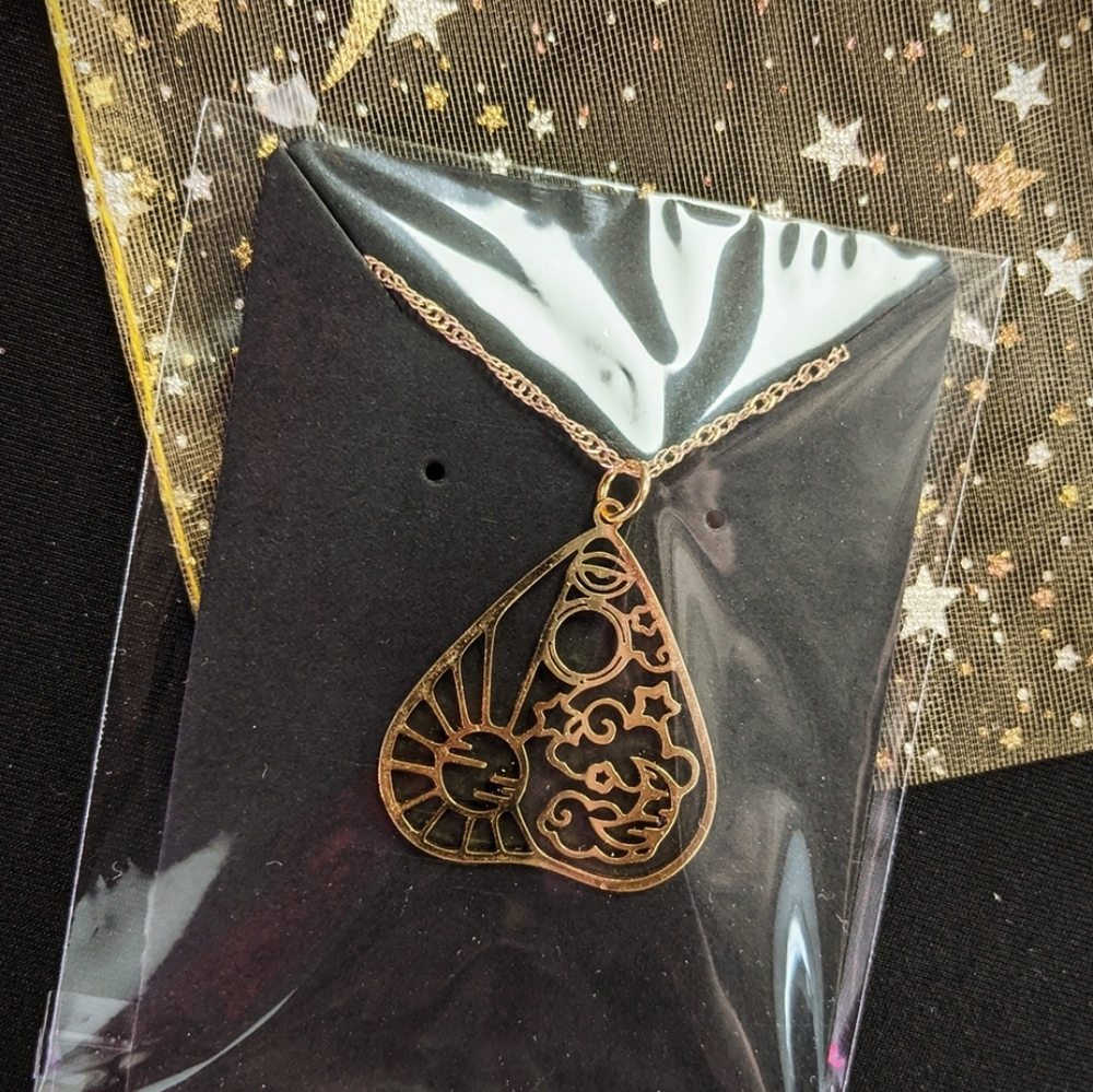 Ouija Planchet Necklace BNIP stainless steel